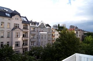 Blick vom Balkon